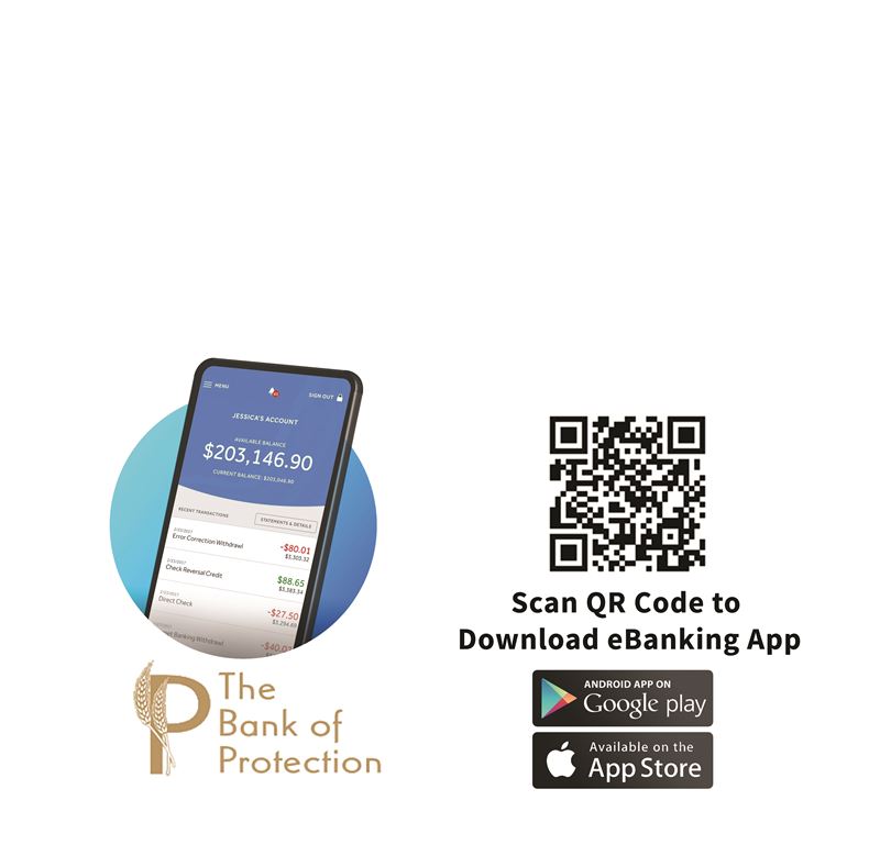 QR Code, scan code to download our Mobile App from either the Google Play Store or the Apple App Store.